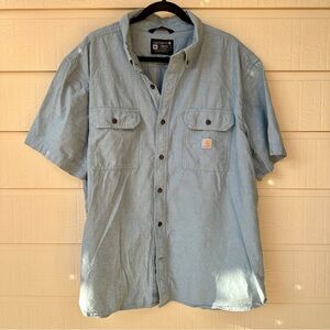 Carhartt Blue Short Sleeve Men's Shirt